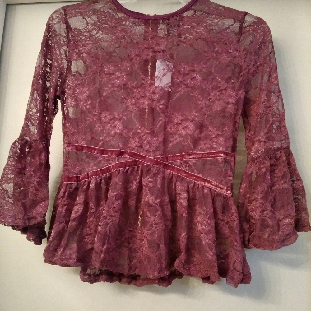 Rue21 Lace Peplum Top